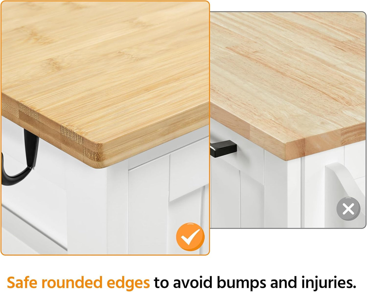 Flick Cart | Yaheetech Kitchen Storage Trolley – Rolling Island Cart with 3 Drawers & 3 Shelves for Dining, Living & More