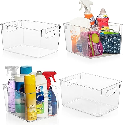 CLEARSPACE Kitchen & Pantry Organizer Bins – Fridge & Cabinet Storage | Flick Cart