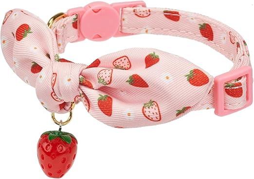 Flick Cart Presents: YUDOTE Soft Cotton Cat Collar with Detachable Hand-Tied Bowtie – Pack of 2