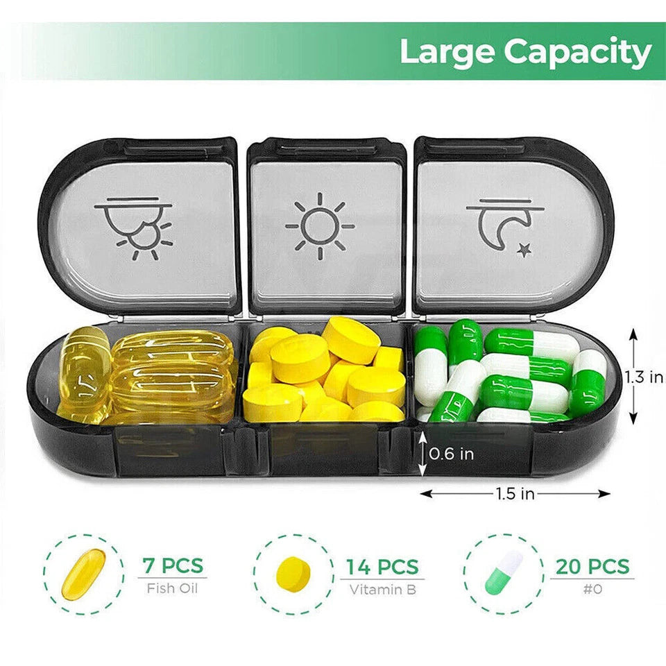 Storage 7 Day Weekly Container Organizer Pill Box