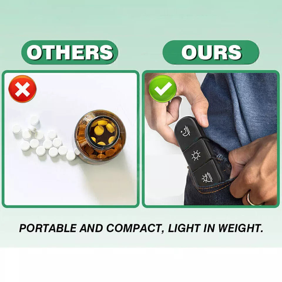 Storage 7 Day Weekly Container Organizer Pill Box