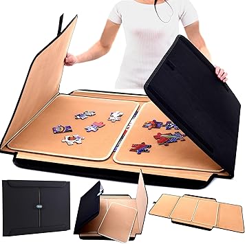 Flick Cart | Jaques of London Premium Jigsaw Puzzle Board – Portable 1000-Piece Puzzle Mat with Velcro Fastening