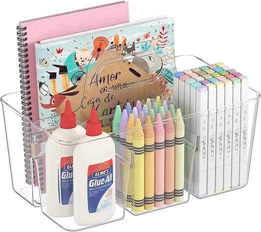 Flick Cart | Lifewit Clear Art & Craft Organizer Caddy – Portable, Multi-Use Storage with Handle