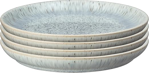 Denby Halo Speckle 12-Pc Dinner Set for 4 - Microwave & Dishwasher Safe | Flick Cart |