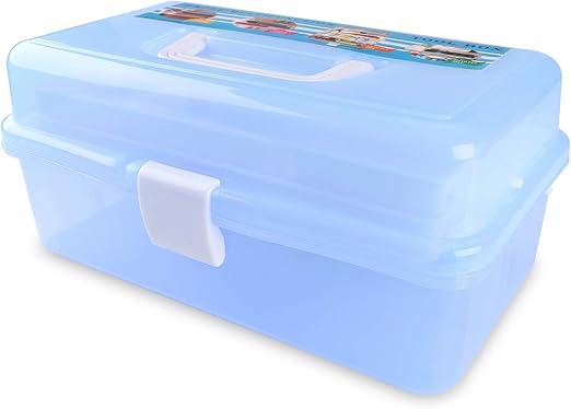 Craft Caddy 3-Tray Plastic Cantilever Box – Art & Craft Organizer | Flick Cart