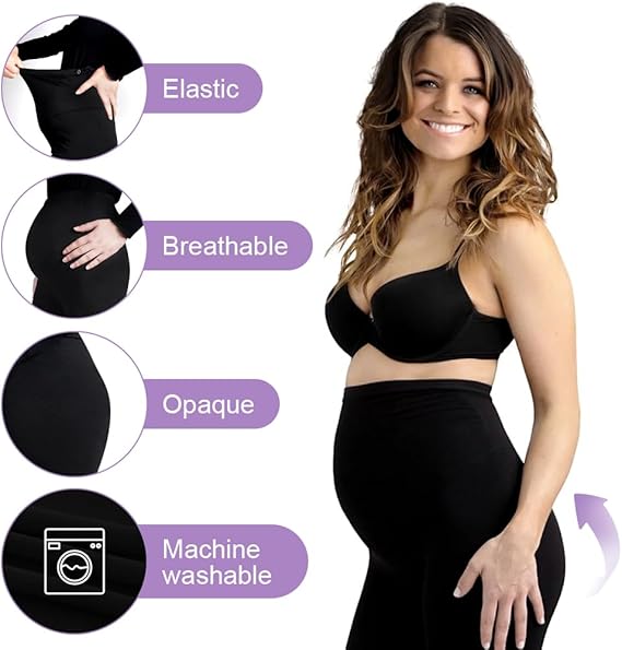 Aomig Maternity Magic: Ultra-Soft Over-Bump Leggings for Comfort & Style Flick Cart|