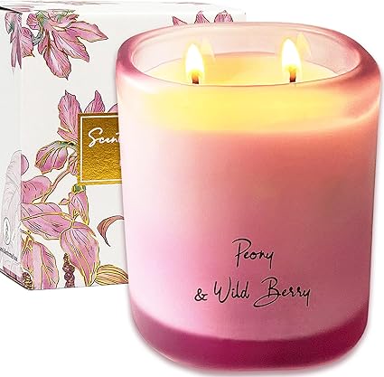 Flick Cart | PROFIKLA Luxury Peony & Wild Berry Soy Candle – 55hr Burn, Perfect Gift for Her