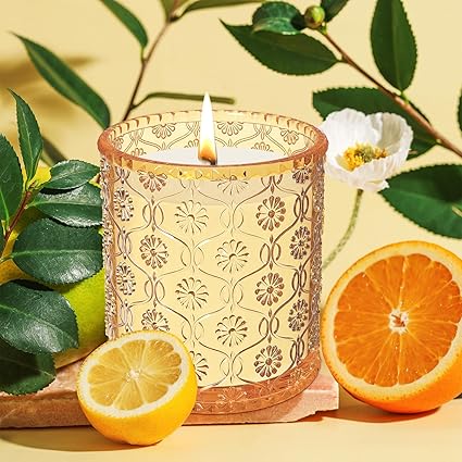 Flick Cart | TTRWIN Orange Scented Candle – Refreshing Citrus Bliss, Perfect Gift for Relaxation & Celebration