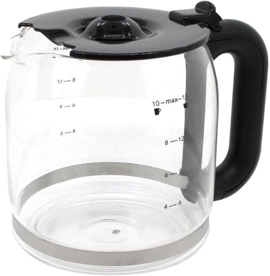 Universal Glass Coffee Carafe – Heat-Resistant, Spill-Proof, 12-15 Cup Capacity