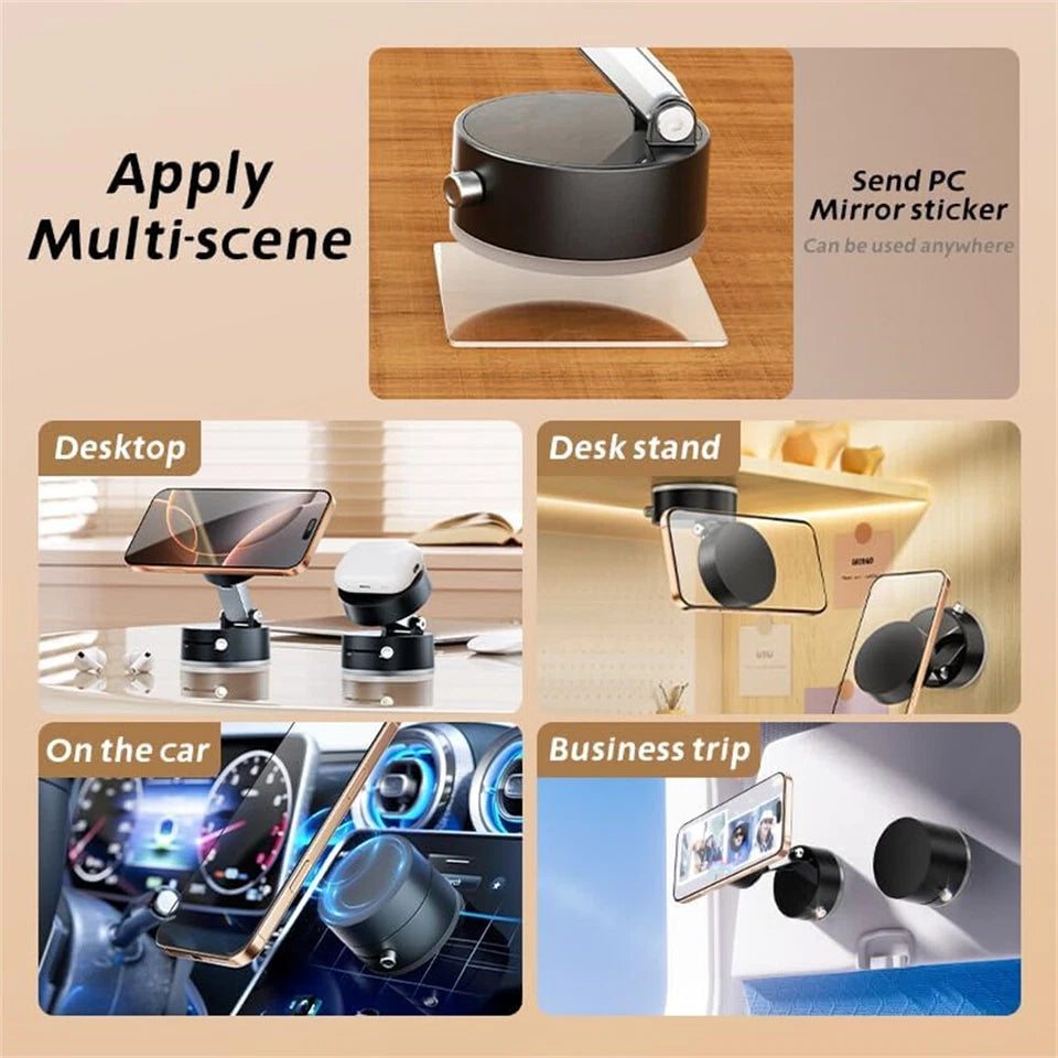 360° Rotation Vacuum Magnetic Suction Cup Car Phone Holder