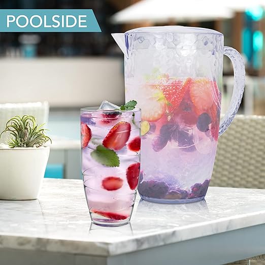 Flick Cart’s Swirl Acrylic Tumblers (4-Pack, 550ml) – Shatterproof, Stackable & Perfect for Outdoor Fun