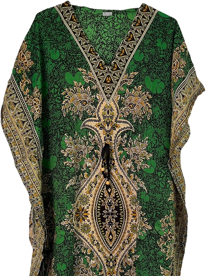 Ladies' African Print Dashiki Kaftan - One Size Boho Dress | Flick Cart|