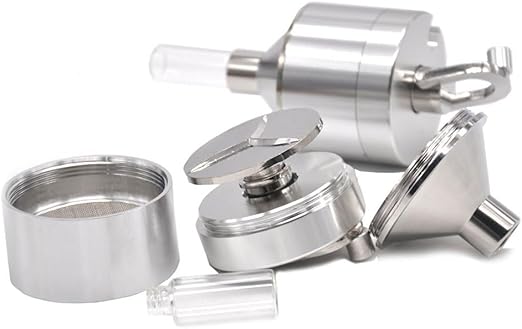 Flick Cart’s Silver Spice Master: Hand Mill Grinder with Glass Bottle – Grind, Store, Enjoy