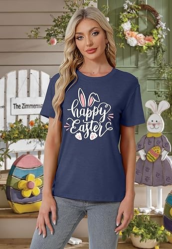 Hop into Style: Cute Bunny Easter T-Shirt for Women|Flick Cart|