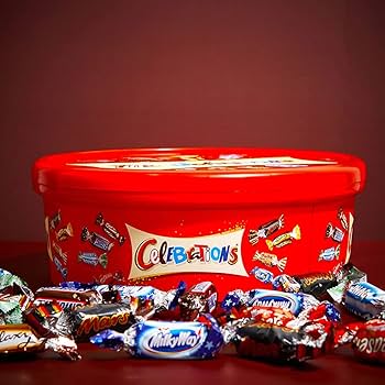 Celebration Chocolate Tub – 500 g (Pack of 2) Sharing Tub | Variety of Mini Bars | Vegetarian-Friendly | Suitable for All Occasions | Iconic Variety in One Tub